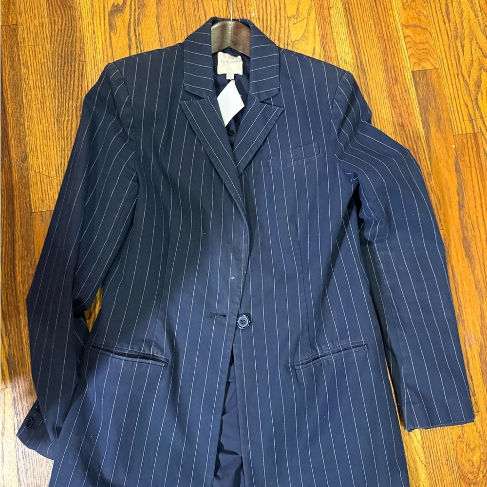 Favorite Daughter Navy Striped Jacket